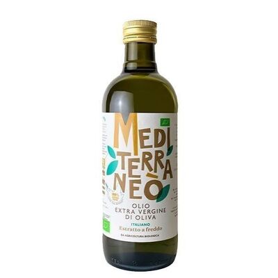 Huile d'olive extra vierge biologique 100% ITALIENNE Mediterraneò 0.75 litres