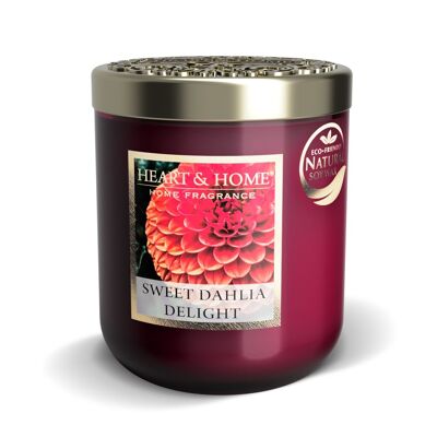 Dahlia Royal kleine Kerze im Glas – HEART & HOME – Herbst 2024