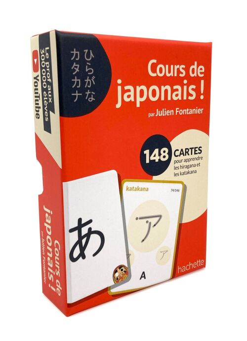 LIVRE -BOITE KANA - Cours de japonais ! par Julien Fontanier