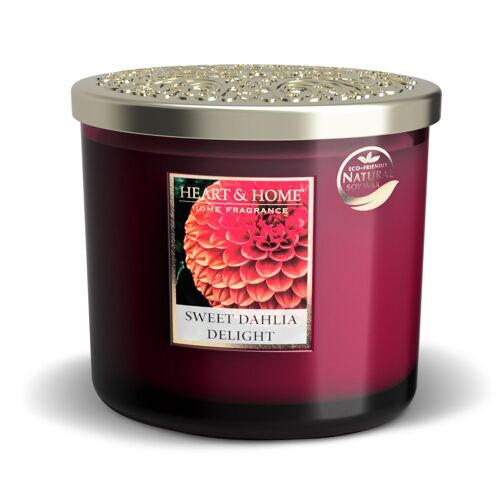 Bougie Ellipse Dahlia Royal - HEART & HOME - Automne 2024