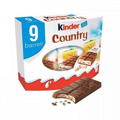 Ferrero Kinder Country – Geröstete Cerealien in Milchcreme, überzogen mit Milchschokolade