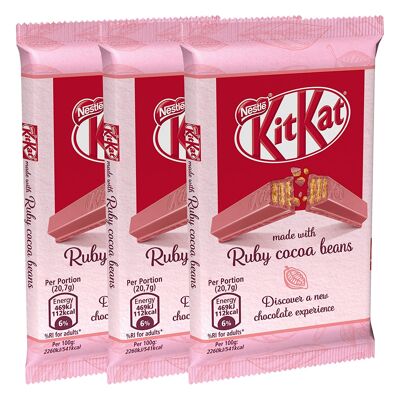 KitKat Ruby Fave di Cacao (3 x 41.5 g)