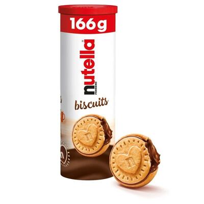 Galletas Nutella - en envase de tubo sin aplastamientos 166g