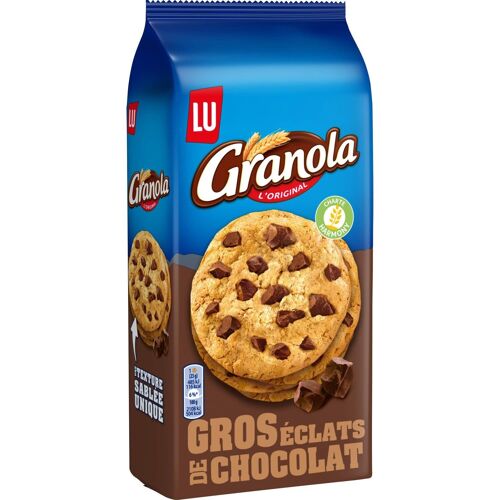 LU Granola Cookies - Large Pieces Of Chocolate, 184 g