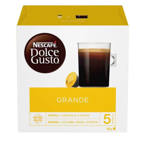 Nescafe Dolce Gusto for Nescafe Dolce Gusto Brewers, Grande Mild Morning Blend, 16 Count