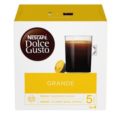 Nescafè Dolce Gusto per Nescafè Dolce Gusto Brewers, Grande Mild Morning Blend, 16 Count