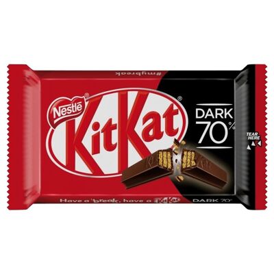 KITKAT Dark – Schokoriegel aus dunkler Schokolade – 41.5g 1.46 Unzen