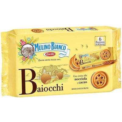 Biscotti Baiocchi ripieni di crema alla nocciola e cacao 11.64 once