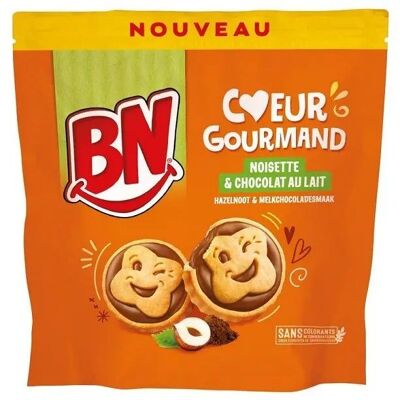BN Coeur Gourmand hazelnut & milk chocolate 228g