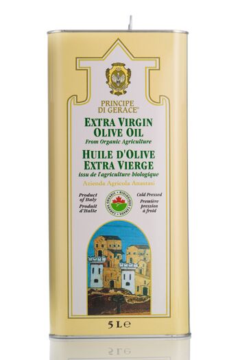 Huile d'olive extra vierge BIO 100% ITALIENNE "Principe di Gerace" 5 l 1