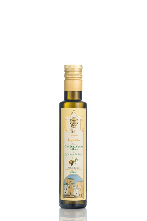 Condimento al Bergamotto 250 ml a base di olio extra vergine di oliva biologico