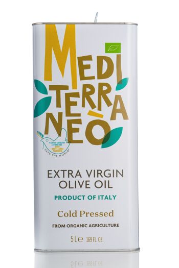 Huile d'olive extra vierge biologique 100% ITALIENNE Mediterraneò 5 l 6