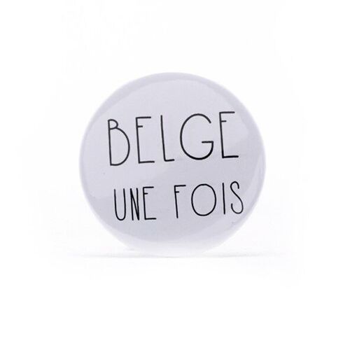 Badge Belge Une Fois