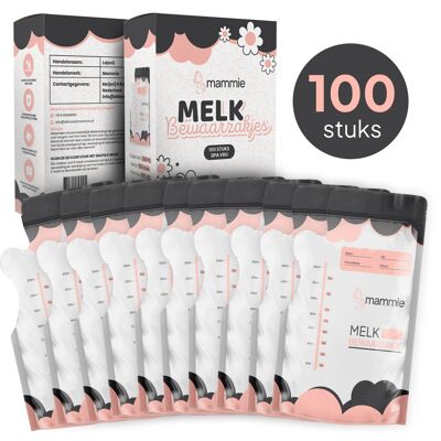 Bolsas de almacenamiento de leche materna Mammie (100 piezas)