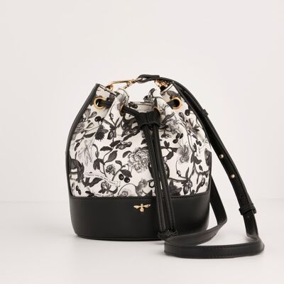 Tree Of Life Black Bucket Bag