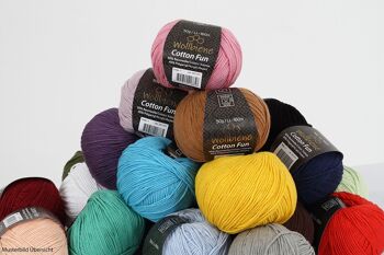Wollbiene Cotton Fun laine toutes saisons 50g laine à tricoter mélange de coton 1