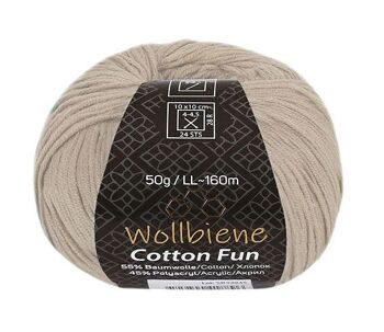 Wollbiene Cotton Fun laine toutes saisons 50g laine à tricoter mélange de coton 4