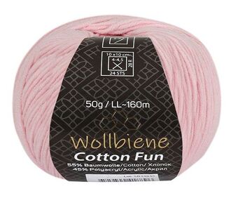 Wollbiene Cotton Fun laine toutes saisons 50g laine à tricoter mélange de coton 6