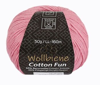 Wollbiene Cotton Fun laine toutes saisons 50g laine à tricoter mélange de coton 7