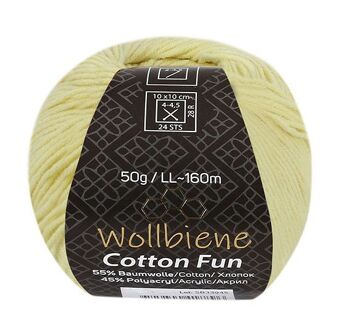 Wollbiene Cotton Fun laine toutes saisons 50g laine à tricoter mélange de coton 9