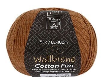 Wollbiene Cotton Fun laine toutes saisons 50g laine à tricoter mélange de coton 11