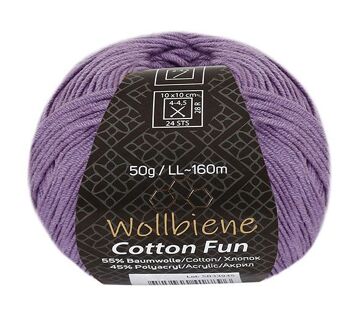 Wollbiene Cotton Fun laine toutes saisons 50g laine à tricoter mélange de coton 16