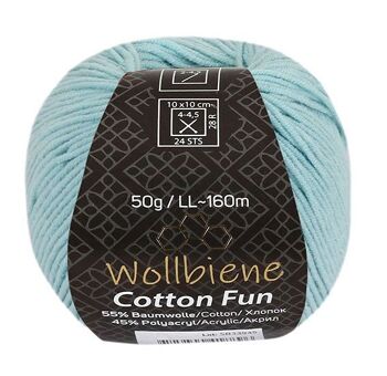 Wollbiene Cotton Fun laine toutes saisons 50g laine à tricoter mélange de coton 20