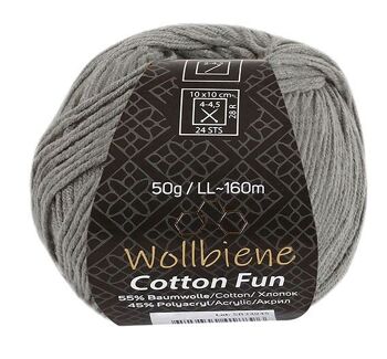 Wollbiene Cotton Fun laine toutes saisons 50g laine à tricoter mélange de coton 25