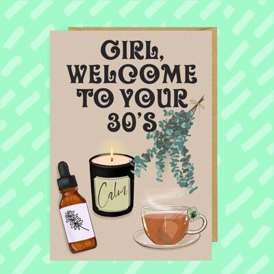 30th Birthday | Birthday card for her | Millennial |