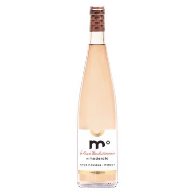 The revolutionary moderato vintage - alcohol-free rosé wine - Gros Manseng Merlot