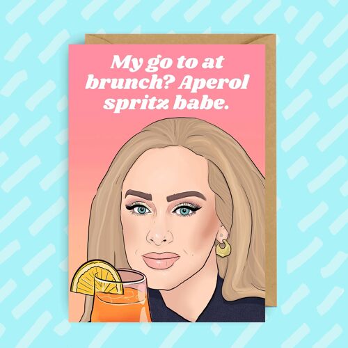 Adele Birthday Card | Brunch | Hun | Adele 30 | Pop music