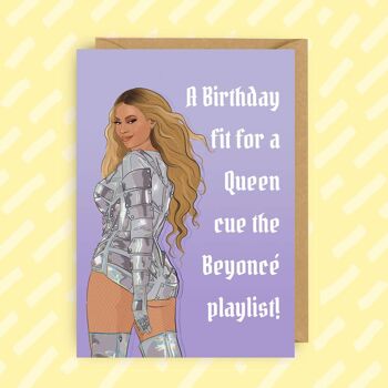 Carte d’anniversaire Beyoncé | Visite de la Renaissance | Des cartes pour elle 3