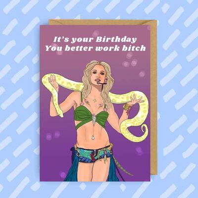 Britney Geburtstagskarte | Schwule Pop-Ikonen | LGBT | Popkultur
