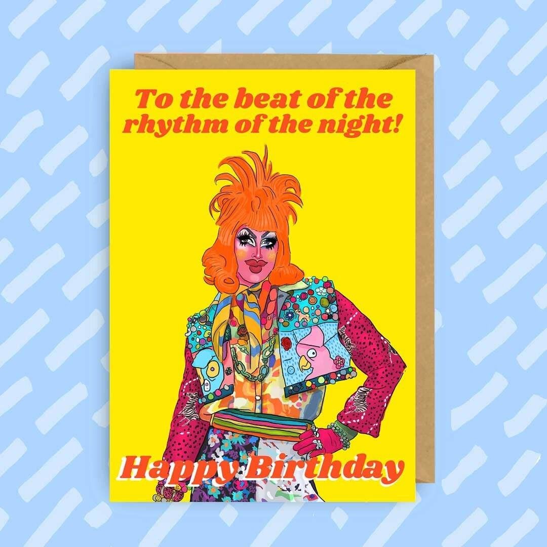 Biglietto di auguri di compleanno Crystal Methyd Drag Race | LGBTQ | Queer