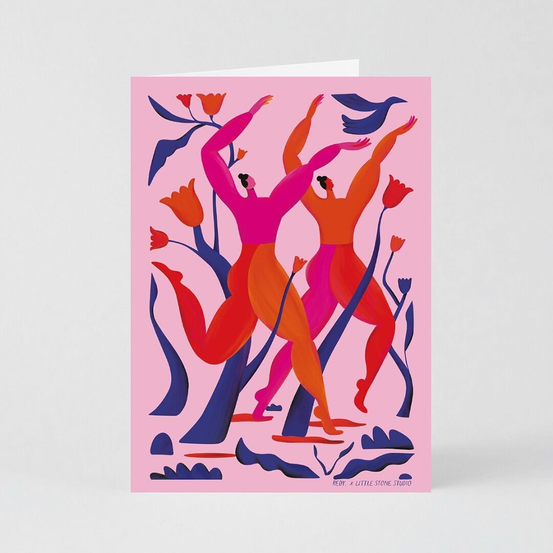 Biglietto d'auguri (piegato) + busta - Serenata (13x18 cm / 5x7 pollici)