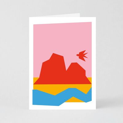 Landscape Swallow Card