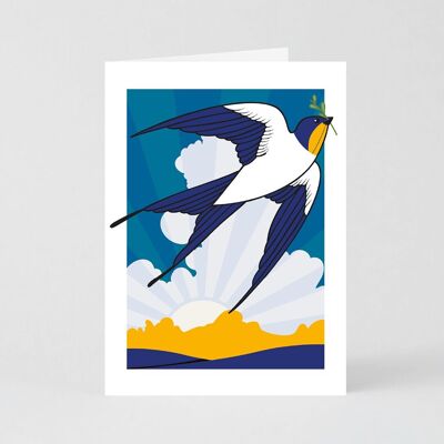 Swallow Sunlit Card