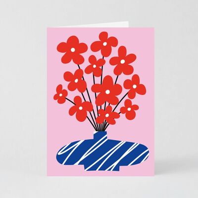 Vase Flower Card