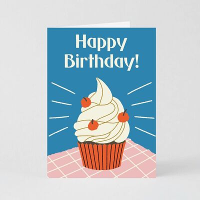 Happy Birthday Cup Cake Card