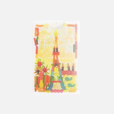 Tarjetero animado Candy Torre Eiffel (juego de 25)