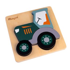 Petit puzzle en bois - Tracteur