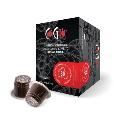 Cápsulas compatibles con Nespresso mezcla 100% Arábica