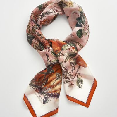 Nocturnal Garden Scarf Pink Lady