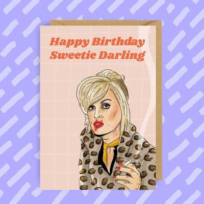 Patsy Stone Absolut fabelhafte Geburtstagskarte | Ab Fab