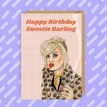 Patsy Stone Carte d’anniversaire absolument fabuleuse | Ab Fab 1