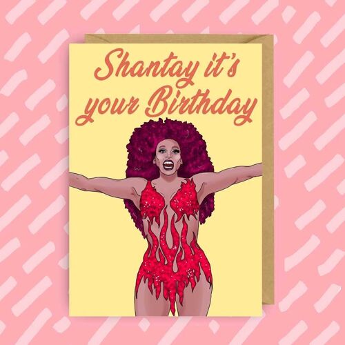 RuPaul's Drag Race "Shantay it's your Birthday" Card LGBT