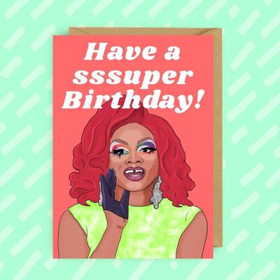RuPaul's Drag Race Heidi N Closet Birthday Card | LGBT | gay