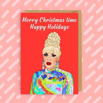 Carte de Noël Katya Zamo de RuPaul's Drag Race | LGBTQ | UNHhh