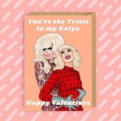 RuPaul's Drag Race Trixie und Katya Valentinstagskarte | LGBT