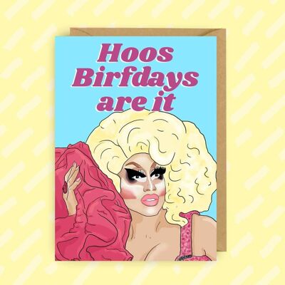 Tarjeta de cumpleaños de RuPaul's Drag Race Trixie Mattel | lgbt